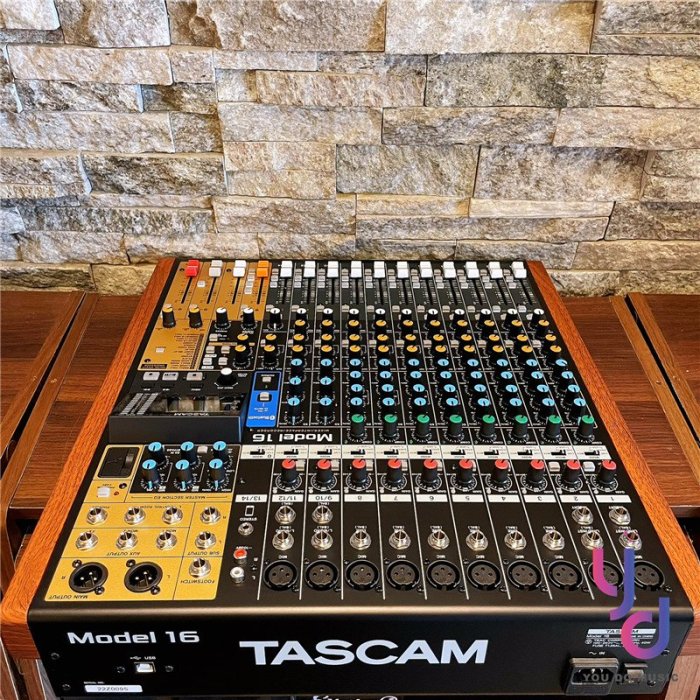 分期免運 贈專用線材 TASCAM Model 16 16軌 Mixer 混音器 現場 錄音 工程 公司貨 一年保固