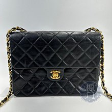 CHANEL 香奈兒 1開 黑羊 金扣 方胖 鍊條包 斜背包 側背包 精品包 經典款 時尚