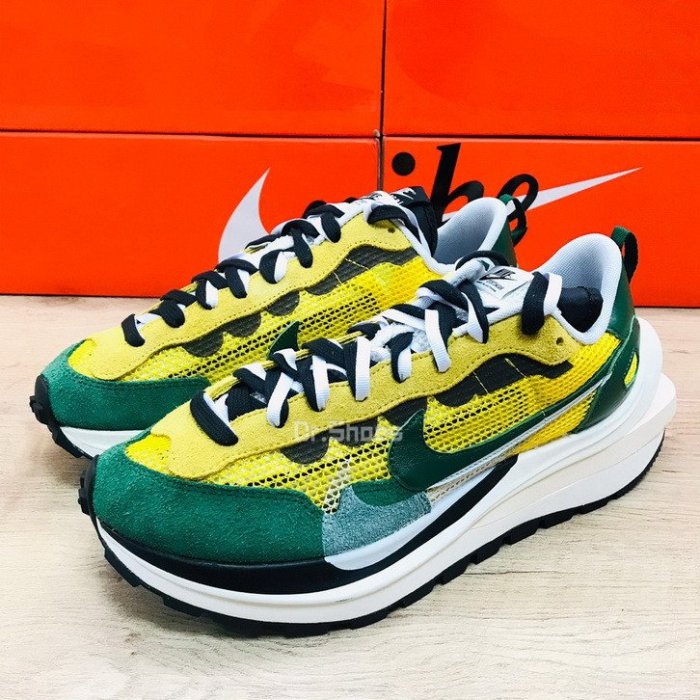 Dr.Shoes 】現貨Nike Vaporwaffle Sacai 聯名黃綠CV1363-700 大尺寸