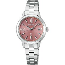 SEIKO 精工 LUKIA 簡約太陽能電波女錶(1B32-0AY0P/SSVW219J)