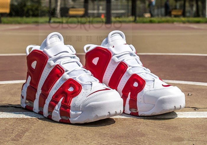 Nike Air More Uptempo - White/Varsity Red 2