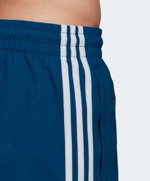 【豬豬老闆】ADIDAS SWIM SHORTS 風褲 三線 口袋 短褲 男款 藍 DV1578 紅 DV1585