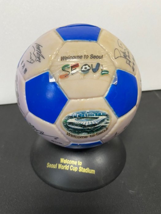2002 韓國 世界盃 首爾 紀念品 足球存錢筒