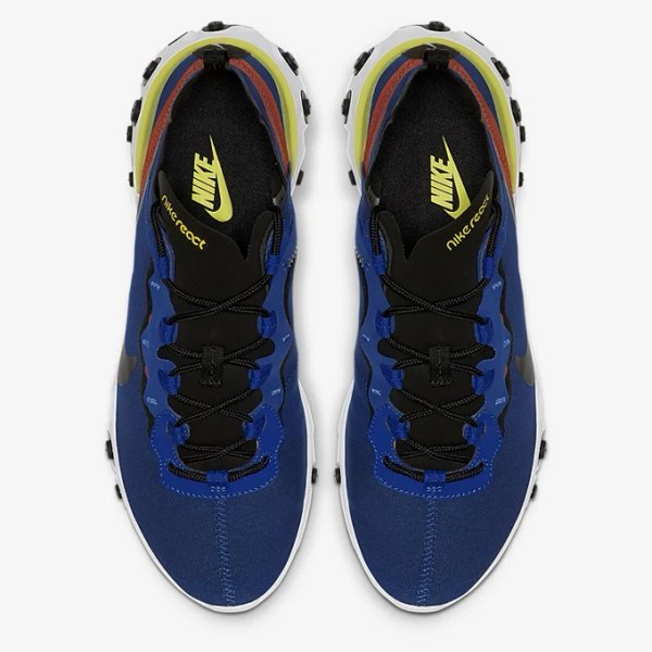 【AYW】NIKE REACT ELEMENT 55 藍色 輕量 透氣 緩震 慢跑鞋 跑步鞋 休閒鞋 運動鞋 正版公司貨