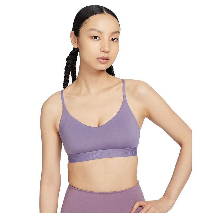 Nike 運動內衣 女裝 輕度支撐 可拆襯墊 紫【運動世界】FD1063-509