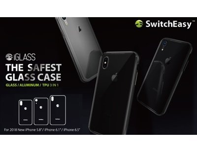 泳 優惠 SwitchEasy iGlass iPhone Xs / X TPU邊框+鋁框9H玻璃背蓋保護殼 背蓋保護殼