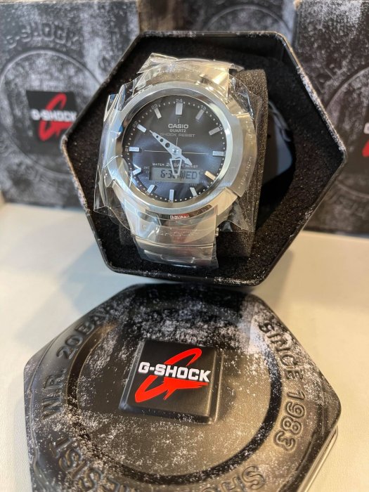 CASIO GSHOCK AWM-500 系列全金屬盛宴不鏽鋼全金屬限一只AWM-500D-1A