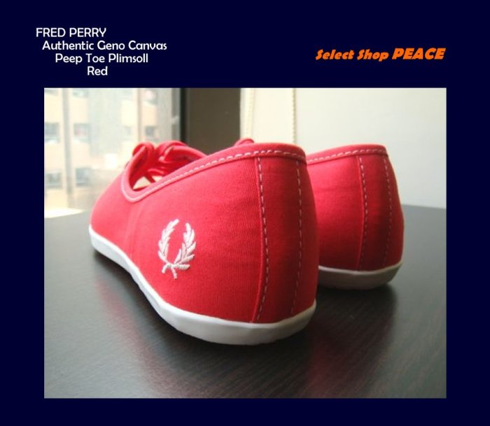 FRED PERRY 英國【現貨】UK4/5/6號 娃娃鞋 Authentic Plimsoll