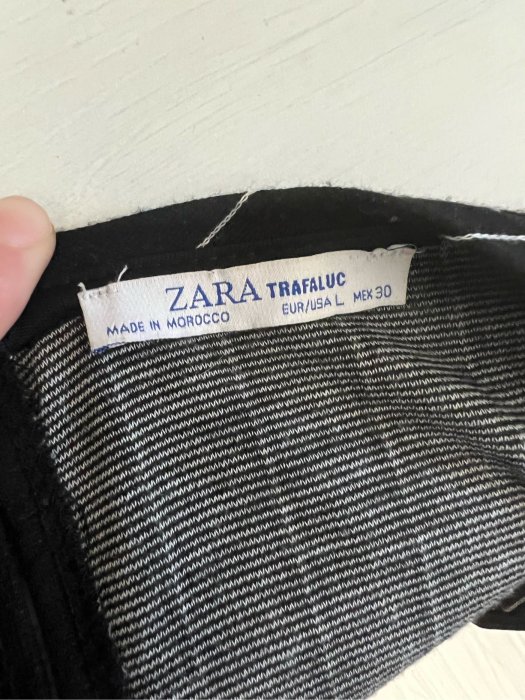 出清特價399元 私物 復古 全新 ZARA* L號 直條紋 v領 連身褲 寬褲