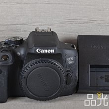 【品光數位】Canon EOS 750D 單機身 快門數33XX次 2420萬畫素 #125776