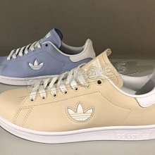 【Dr.Shoes 】Adidas Stan Smith 女鞋 皮革 休閒鞋 粉藍CG6793 淡卡其CG6794