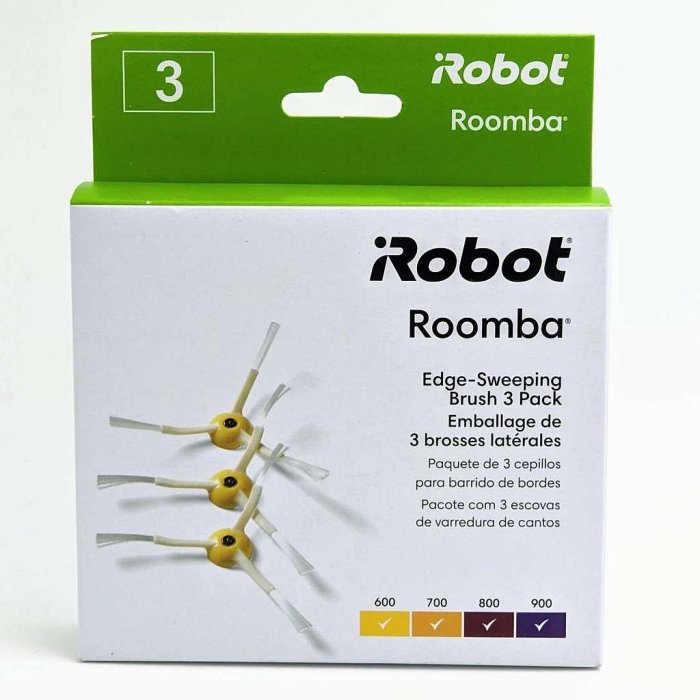 [iRobot原廠現貨] Roomba 三角邊刷3支含粗/細牙通用螺絲 適 900 800 700 600 掃地機器人4636428_TD