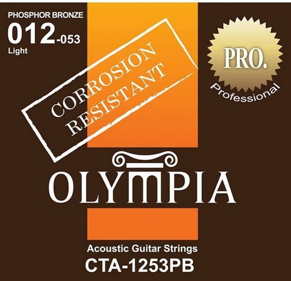 ☆唐尼樂器︵☆ Olympia CTA-1253PB 民謠吉他 套弦 包膜防鏽弦 磷青銅(12-53) CP值最高