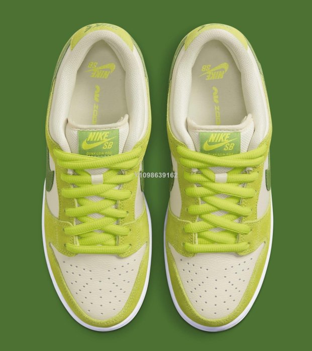 代購】Nike SB Dunk Low“Green Apple”青蘋果綠色低幫休閒百搭滑板鞋