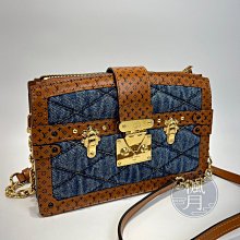 LOUIS VUITTON 路易威登 M55047 丹寧 拼接牛皮 斜背包 側背包 肩背包 精品包 單品