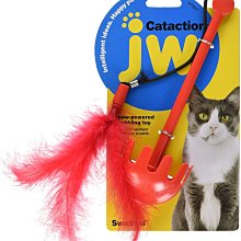 美國JW Pet 羽毛不倒翁（DK-71017） 能旋轉和搖動 羽毛 放食物 貓玩具
