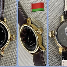 （ 格列布）白俄羅斯  ЛУЧ 盧曲 機械錶 （ 1 支 針 ） 黑色面