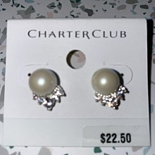 0406一件不留🎈 Charter club水晶耳環