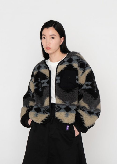 THE NORTH FACE 紫標 NP Wool Boa WINDSTOPPER Field Cardigan 開襟衫