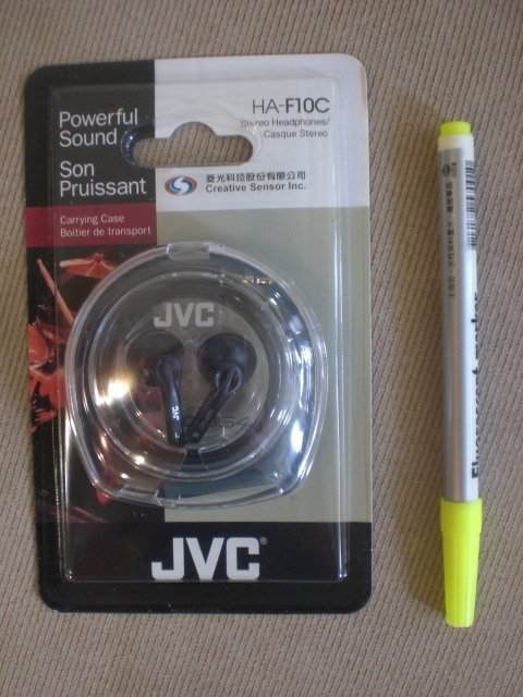 股東會紀念品~ 109菱光 ~ JVC 耳塞式耳機 HA-F10C-KN