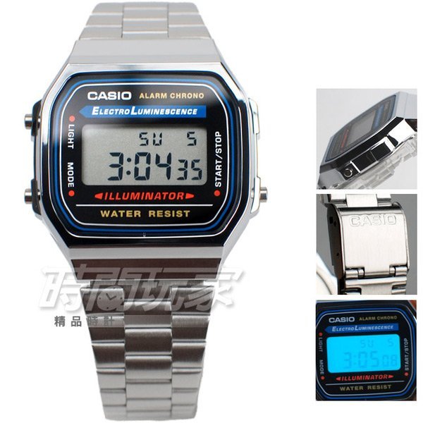 CASIO卡西歐 A168WA-1W 復古時尚風 男錶 A168WA-1 數字電子錶 神力女超人1984 防水手錶