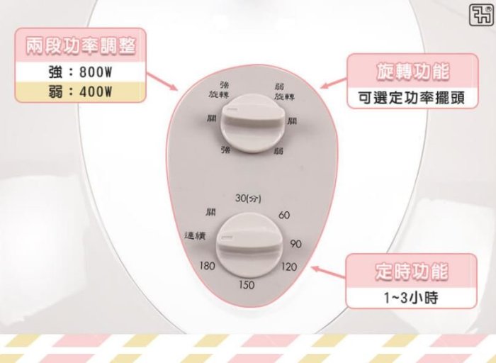 【裕成電器‧高雄五甲實體店面】風騰 12吋定時鹵素電暖器FT-525T 另售 樂美雅料理碗三件組 方型隨手瓶3入組