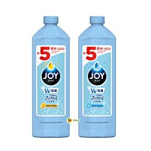 【JPGO】日本製 寶僑 新JOY W除臭 速淨除油濃縮洗碗精 補充瓶700ml~清新柑橘535 清新潔淨774