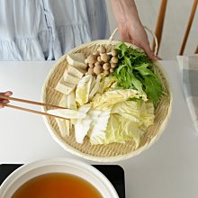 發現花園 日本選物～日本製 職人手做 .蔬菜盤   竹編 竹盤野菜盤～可掛式30cm