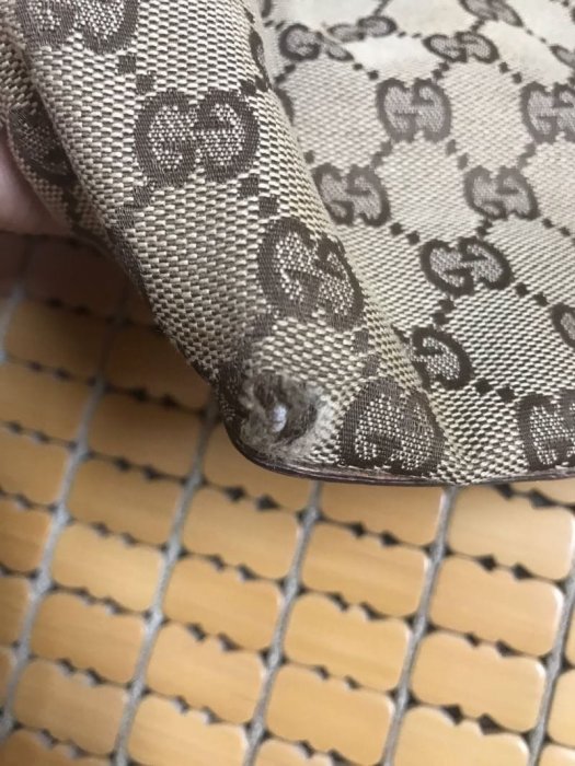 ❤️Gucci 包 真品 正品 粉紅色 緹花布 真皮提把 牛奶包 手提 肩背 側背包 真皮和緹花布 材質 粗用 中型方包 尺寸 剛剛好 外出包 【凱莉呆】