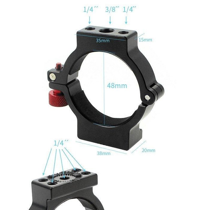 【熱賣精選】拓展環手持穩定器 適用DJI大疆Ronin如影S拓展夾子監視器擴展支架     asfd