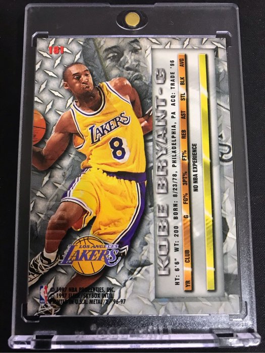 🐍1996-97 Metal #181 Kobe Bryant