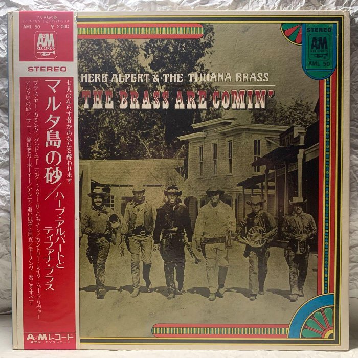 赫伯阿珀特-黃銅樂到來 二手專輯黑膠唱片 (日本首版）Herb Alpert & the Tijuana Brass The Brass Are Comin'