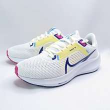 NIKE DV3854105 W AIR ZOOM Pegasus 40 女慢跑鞋 白x藍粉【iSport愛運動】