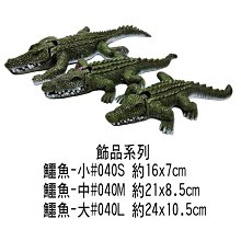 微笑的魚水族☆氣動飾品 鱷魚先生===中鱷魚#040M 尺寸約:21x8.5cm