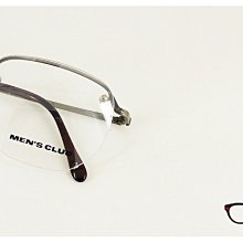 【My Eyes 瞳言瞳語】MEN'S CLUB 灰銅色無邊金屬光學眼鏡 簡約復古 學究風範 特殊設計 (M220)