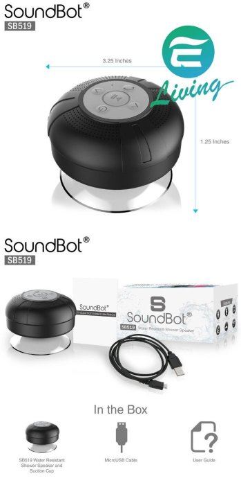 【易油網】SoundBot SB519 美國原廠聲霸 藍牙喇叭 防震防摔 防水 吸盤 TDK 黑色 鐵三角