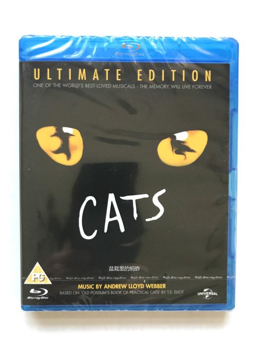 【訂購】Cats 1998 百老匯音樂劇貓 藍光碟 全區 全新未拆