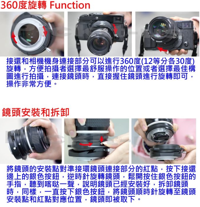 移軸 TILT Leica R LR鏡頭轉Micro M4/3相機身轉接環 PANASONIC GF9 GF8 GF10