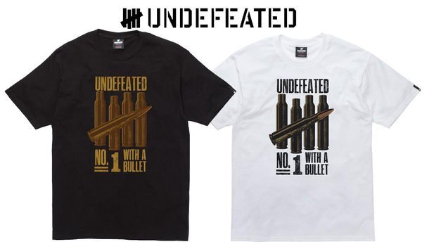 【 超搶手 】全新正品 2012 A/W 冬季新款 UNDEFEATED NO 1 BULLET TEE 黑色 S