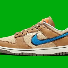 Nike SB Zoom Dunk Low 棕色藍勾拼接低幫休閒滑板鞋DO6712-200男女鞋