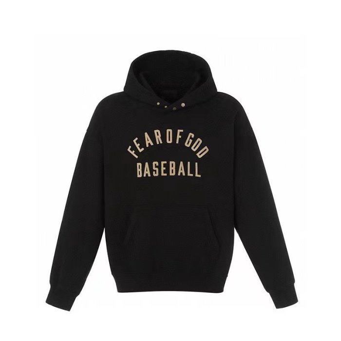 潮牌kin-FEAR OF GOD FOG 7TH BASEBALL HOODIE 第七季主線長袖連帽T恤 