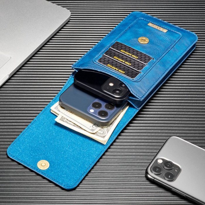 GMO 現貨特價 2免運 Sony Xperia 5 V 5代 6.1吋真皮翻蓋雙層腰包掛包手機保護套錢包 棕色情侶包
