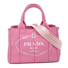 PRADA  普拉達 1BG439 Canapa 手提包 托特包 斜挎包 帆布 日本現貨 包郵包稅 9.5成新【BRAND OFF】