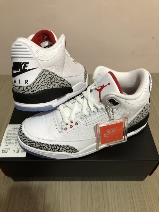 極品釋出@超限量NIKE AIR JORDAN 3 RETRO NRG OG 象紋爆裂紋白水泥黃金