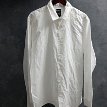 CA 美國休閒品牌 GAP 白色 棉麻混紡 長袖襯衫 L號 一元起標無底價Q333