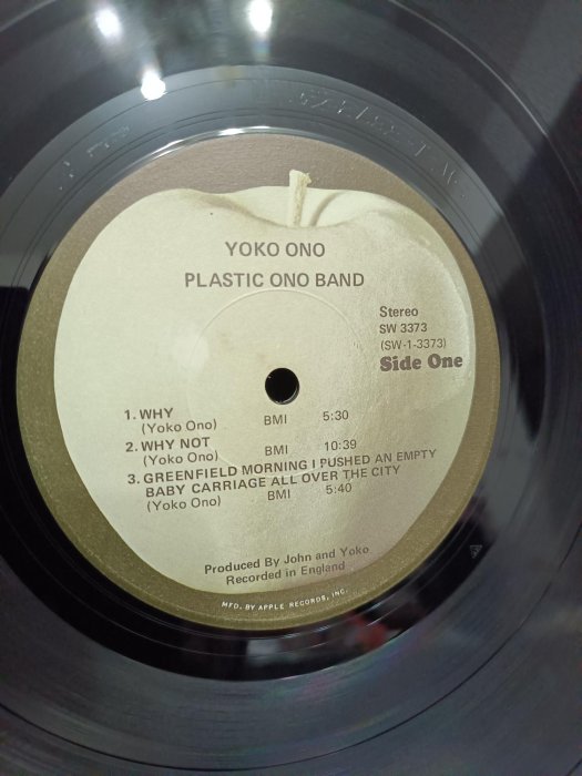 ~花羨好物~John Lennon《約翰藍儂和小野陽子的音樂專輯》「為什麼」 LP黑膠唱片 一170