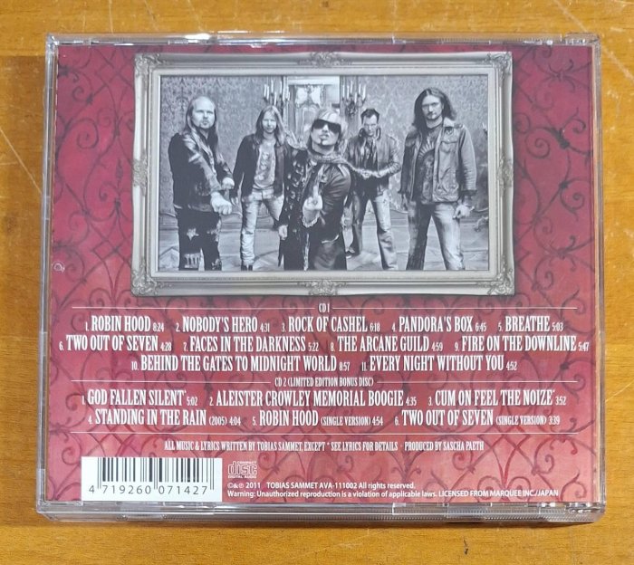 *2CD _ Edguy _ The Age Of The Joker / 刀鋒邊緣樂團 小丑世代專輯 限量雙碟版 / 碟片狀況極佳如新品