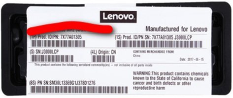 IBM 全新盒裝 Lenovo M5 DDR4-2133 8Gb LP R-DIMM 46W0788 46W0790