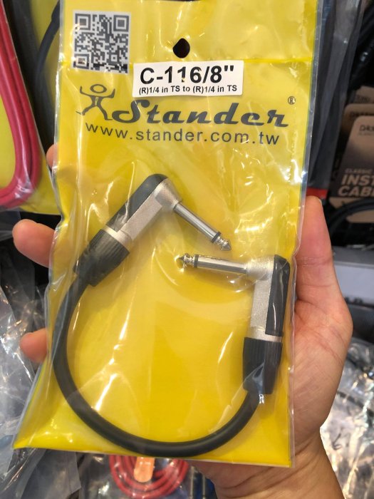 【六絃樂器】全新 Stander C-116 短導線 單顆效果器連接線 / 現貨特價