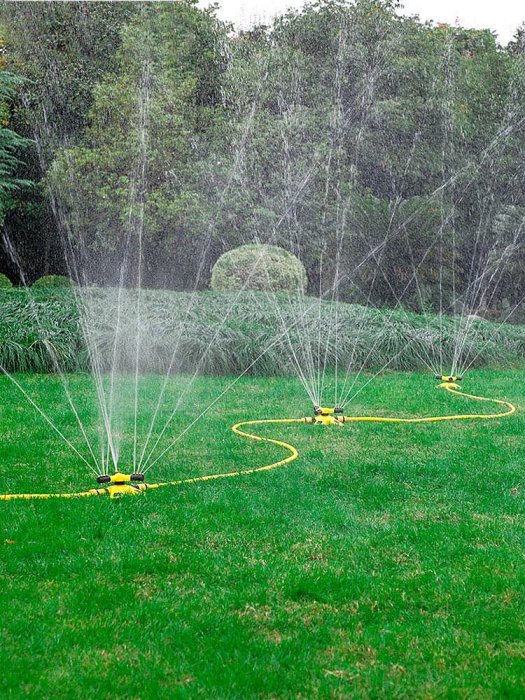 灑水器噴頭自動旋轉360度噴淋園藝綠化噴水旋轉園林澆水農用淋菜汽車用品 洗車工具~半島鐵盒